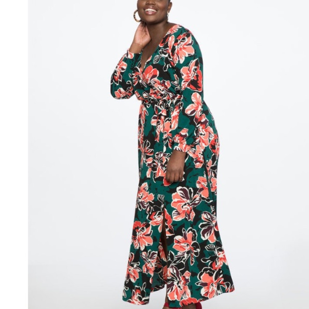 Eloquii Wrap Maxi Dress